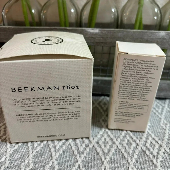 Beekman 1802 Whipped Body Cream and Pure Goat Milk Stick of Butter Bundle. - Picture 2 of 4